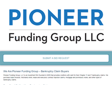 Tablet Screenshot of pioneerfundingllc.com